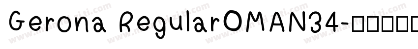 Gerona RegularOMAN34字体转换